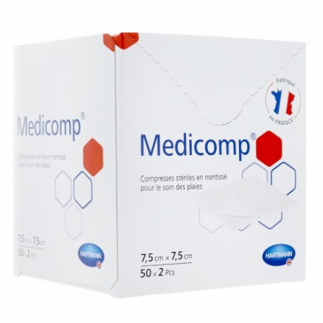 COMPRESSES DE GAZE STERILES 7.5CM X 7.5CM (HARTMANN)