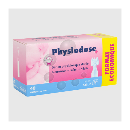 SERUM PHYSIOLOGIQUE STERILE 40 UNIDOSES 5ML